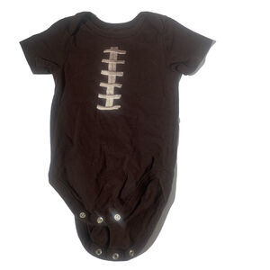 Football Baby 6-9 M/M One Piece Unisex Cotton Romper Baby Bodysuit Preowned